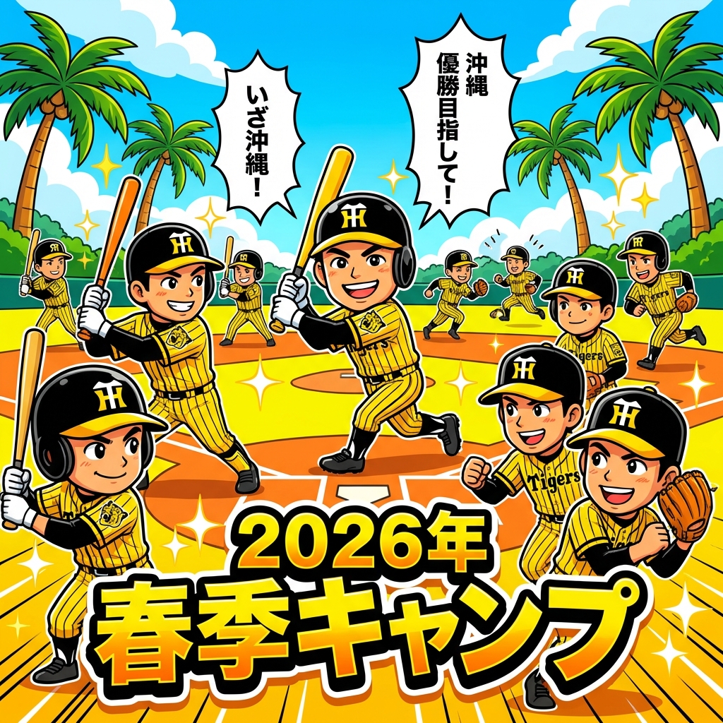 【虎e分析】2026年阪神春季キャンプ日程発表！宜野座・具志川で始まる「実戦重視」の25日間