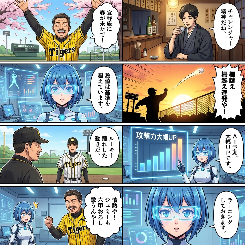 【宜野座狂騒曲】2026キャンプイン！藤川監督の「チャレンジャー」宣言と新助っ人ディベイニーの衝撃！